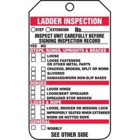 ACCUFORM LADDER STATUS SAFETY TAG LADDER TRS340PTM TRS340PTM